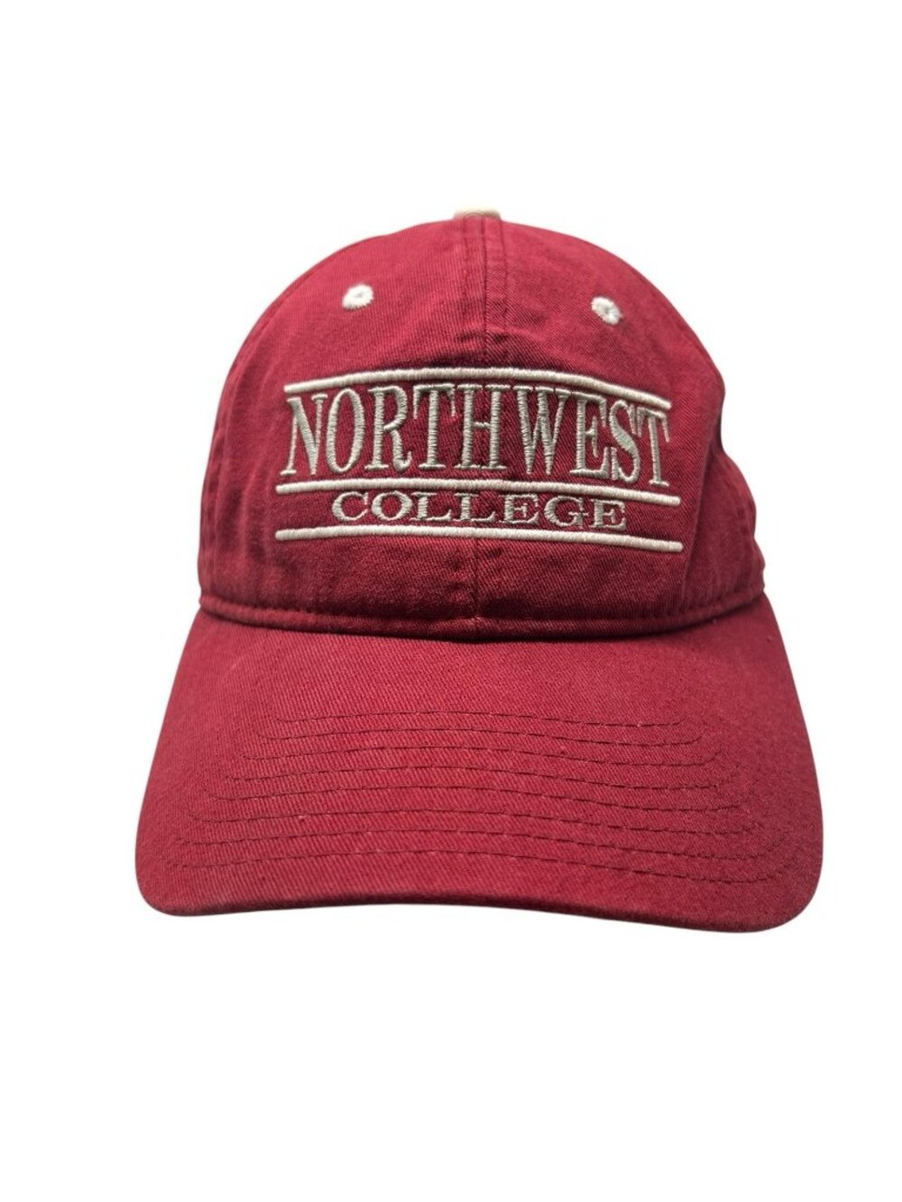 Northwest College Trappers The Game Split Bar Strapback Hat Cap Vintage Dad 90's